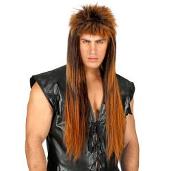 Paruka rocker dlouhá strakatá